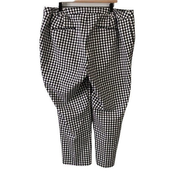 Talbots Hampshire Gingham Ankle Pants Straight Leg Stretch High Waist Soft - Picture 5 of 16